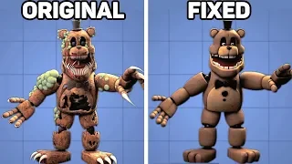 Fixed VS. Original Animatronics in Five Nights at Freddy's #3