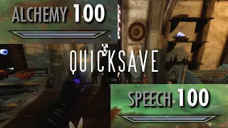 Skyrim How to level up alchemy and speech faster