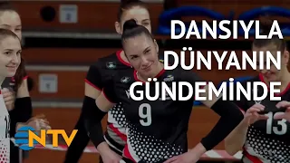 @NTV Ukraynalı voleybolcu sempatik dansıyla gündemde