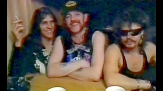 Motorhead - interview on Tour Bus 1989