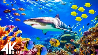 Under Red Sea 4K (Ultra HD) - Beautiful Coral Reef Fish - Sleeping Meditation Music