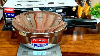 Prestige Steel Pressure Pan Cooker 3.5 L Prestige Svachh triply cooker  Pan shape cooker Review