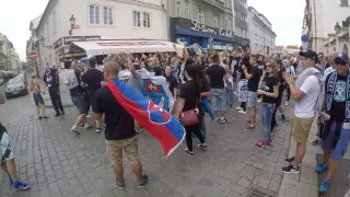 Nitra fans v Plzni 3.9.2016 - POCHOD