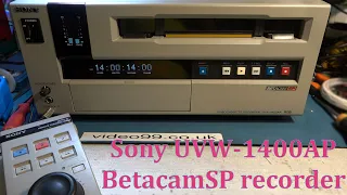 Sony UVW1400AP BetacamSP professional video recorder.  Can we fix it?