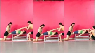 An effective Flexibility training to stretch your legs to 180 degrees
