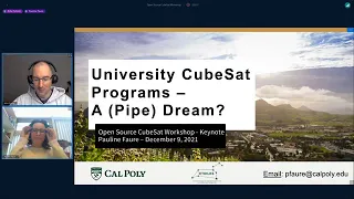 OSCW 2021 Keynote University Cubesat Programs - A (Pipe) Dream?