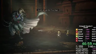 Octopath Traveler II Osvald Story Speedrun in 48:59 (Switch) [Current World Record]