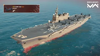 JS Izumo With 4x V-280 Valor | Su-75 & FH-97A - Ace Combat - Modern Warships Gameplay