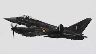 RIAT 2015 Synchro 75 Spitfire & Typhoon FGR4