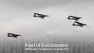 Piper L4 Grasshopper Quartet - Duxford 'The Americans' Flying Day 2023