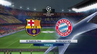 Barcelona vs Bayern Munich || Full Match & Goals - UCL Gameplay