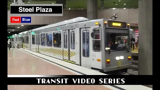 TVS-Pittsburgh Light Rail: Trains at Steel Plaza During Peak Hour