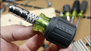 Brilliant! The 2-in-1 Klein 65131 1/4”-5/16” Stubby Nut Driver takes the cake for metal screws