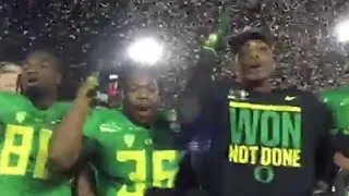 Oregon Players Chant 'No Means No'