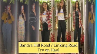 Hill Road Bandra Haul | Linking Road Haul video | Try on haul | College Outfits |starting Rs 40/-