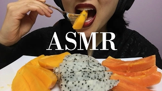 ASMR FRUIT PLATTER (SOFT EATING SOUNDS) Light Whispers | SAS-ASMR (Q&A Questions?)