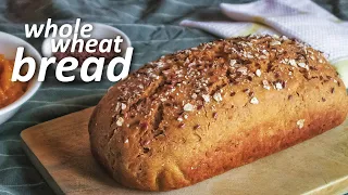 No Yeast, No Oven, Whole Wheat Bread Recipe | आसान आटा ब्रेड । Healthy Quick eggless Bread In Kadhai