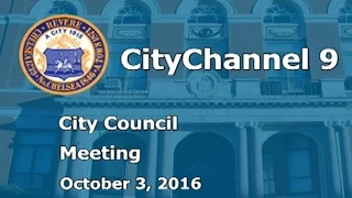 (10/03/16) Revere City Council Meeting