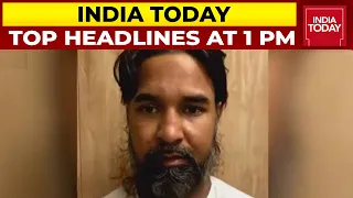 Top News Headlines At 1 PM | Pakistani Terrorist Arrested In Delhi  | October 12, 2021