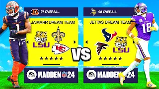 Justin Jefferson vs. Ja'Marr Chase, But It’s Their DREAM TEAMS