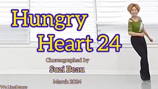 Hungry Heart 24 linedance  - Intermediate level  - Suzi Beau - March 2024