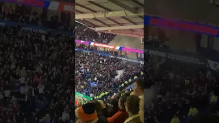 Bolton fans celebrating vs Blackpool