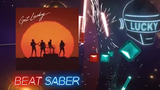 BEAT SABER | Get Lucky - Daft Punk ft. Pharrell Williams, Nile Rodgers | Daft Punk Music Pack