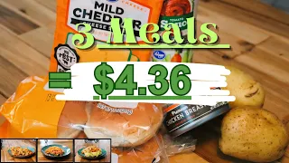 Extreme Not Boring Budget Food Eating 3 Meals for 4.36 Extreme Meals Budgeting