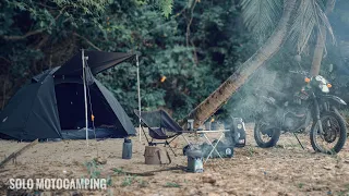 SOLO MOTOCAMPING, TULAY BUHANGIN BEACH CAMP, PADRE BURGOS, QUEZON. SILENT VLOG, CYANSKY P20R