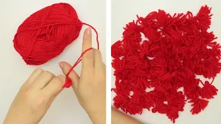 10 Cute and Easy Yarn Crafts   Yarn and Woolen Crafts