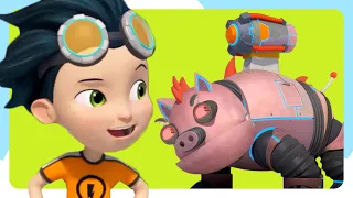 Rusty’s Piggy Bank Heist / Whale Rescue | Spin Kids After School | Rusty Rivets