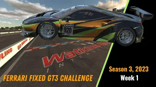 #iracing - Ferrari GT3 Challenge Track Guide - Watkins Glen Boot - Season 3 2023 - #simracing