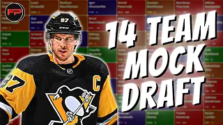 14 Team Mock Draft Strategy + Answering questions | Fantasy Hockey 2023