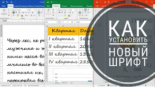 Как установить шрифт в Word, Excel, PowerPoint, Windows 10