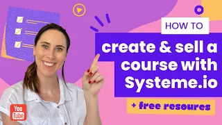 How to create and sell an online course with Systeme.io