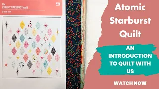 Atomic Starburst Quilt by Violet Craft, A Beautiful and Unique Quilt for your Home