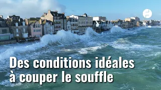 Tempête Pierrick : les images magnifiques de Saint-Malo