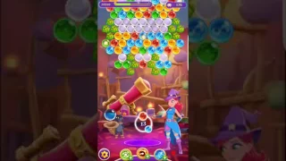 Bubble Witch 3 Saga Level 345 (First Look) To the Top ~ No Boosters