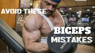 AVOID THESE 4 BIGGEST BICEP MISTAKES | WATCH THEM GROW