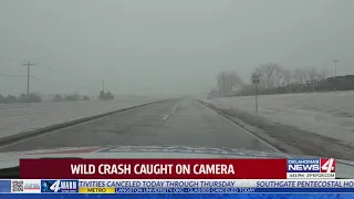 Wild crash caught on camera