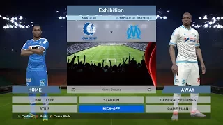 KAA Gent vs Olympique de Marseille, Ghelamco Arena, PES 2016, PRO EVOLUTION SOCCER 2016, Konami