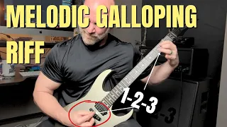 Melodic Galloping Riffs Guitar Lesson (Metal Song Jai Yen Yen Part 3)