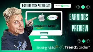 $AMZN $SMCI $AMD earnings preview -$QQQ resistance and an ETF with 100% downside protection 4-30 Pod