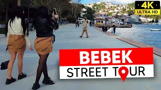 Istanbul Bebek Luxurious Neighborhood Walking Tour (Pier, Square) - 4K 60FPS
