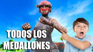 ASI CONSIGO TODOS LOS MEDALLONES EN FORTNITE