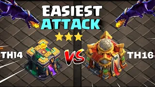 Best TH14 vs TH16 attack || 3 STARS || [‎@WAR  @Clash with Eric - OneHive  ‎@Clash of Clans ]