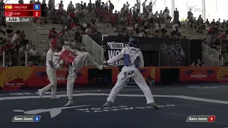 107 M-68kg R-32 PEREZ POLO Javier ESP 🔵 vs 🔴 SAIDI Faical MAR I Rome 2022 World Taekwondo GP
