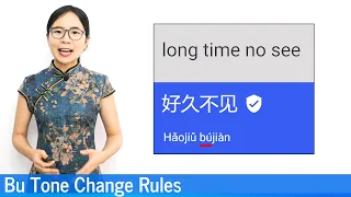 Tone Change Rules for Bu (不) in Mandarin Chinese | Beginner Lesson 15 |  HSK 1