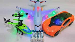 Airplane A380 and Radio Control Helicopter and Radio Control Car