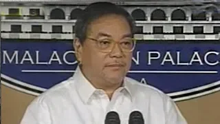 Palace press conference with new DOT chief Ramon Jimenez